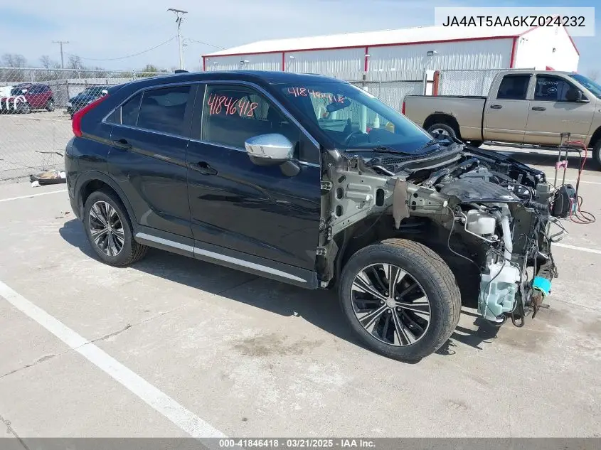 2019 Mitsubishi Eclipse Cross Se VIN: JA4AT5AA6KZ024232 Lot: 41846418