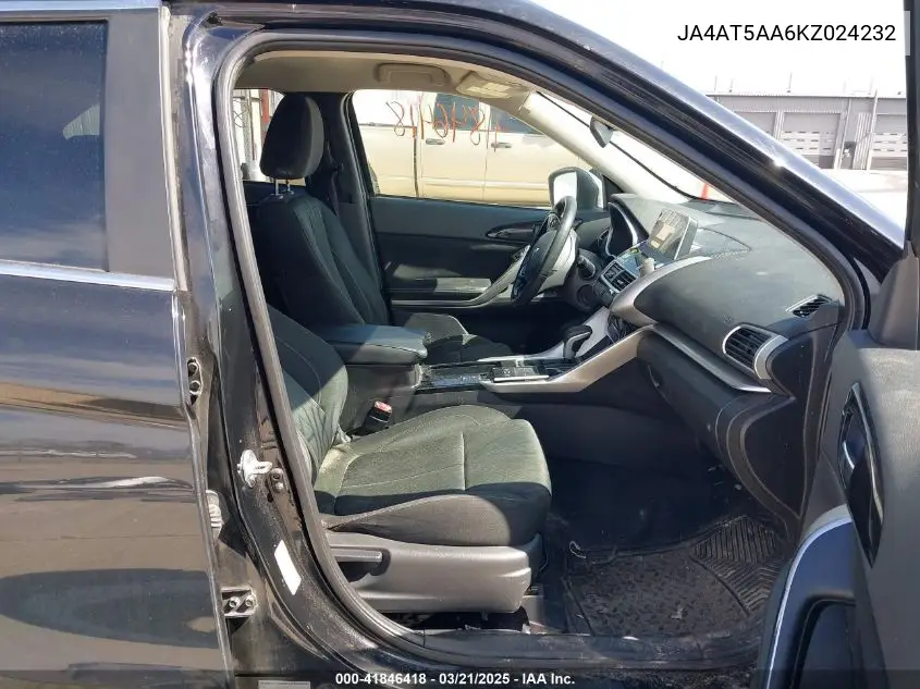 2019 Mitsubishi Eclipse Cross Se VIN: JA4AT5AA6KZ024232 Lot: 41846418