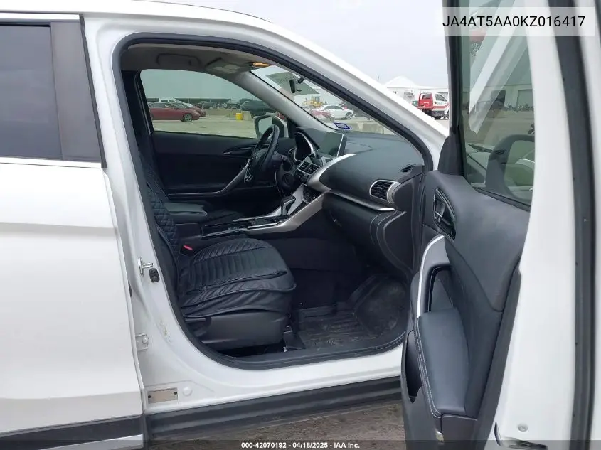 2019 Mitsubishi Eclipse Cross Se VIN: JA4AT5AA0KZ016417 Lot: 42070192