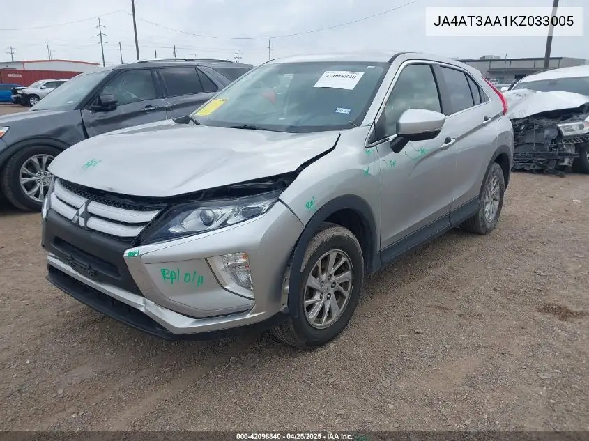2019 Mitsubishi Eclipse Cross Es VIN: JA4AT3AA1KZ033005 Lot: 42098840