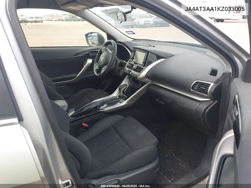 2019 Mitsubishi Eclipse Cross Es VIN: JA4AT3AA1KZ033005 Lot: 42098840