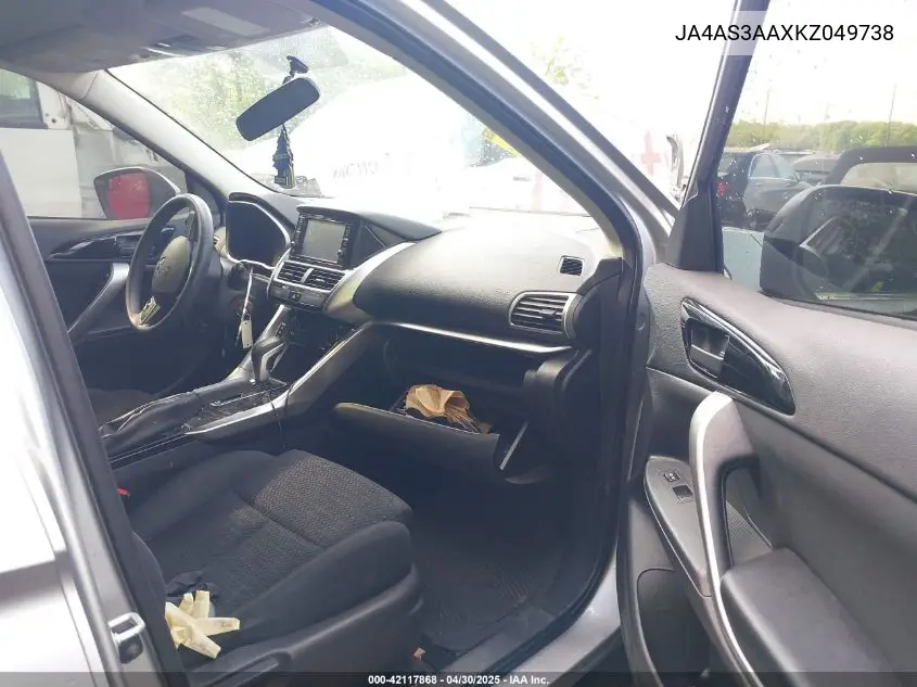 2019 Mitsubishi Eclipse Cross Es VIN: JA4AS3AAXKZ049738 Lot: 42117868