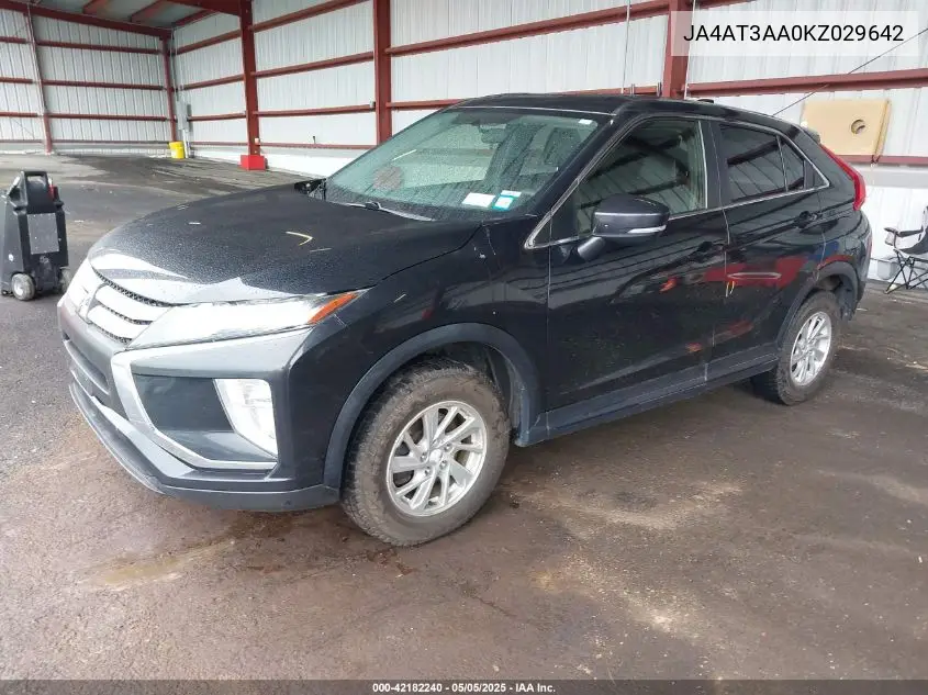 2019 Mitsubishi Eclipse Cross Es VIN: JA4AT3AA0KZ029642 Lot: 42182240