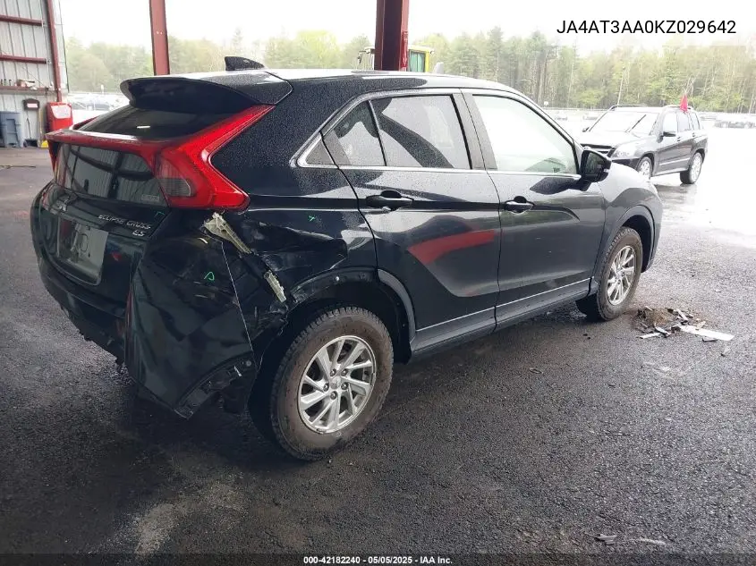 2019 Mitsubishi Eclipse Cross Es VIN: JA4AT3AA0KZ029642 Lot: 42182240