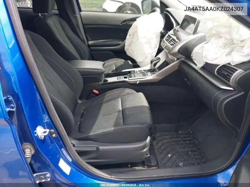 2019 Mitsubishi Eclipse Cross Se VIN: JA4AT5AA0KZ024307 Lot: 42368053