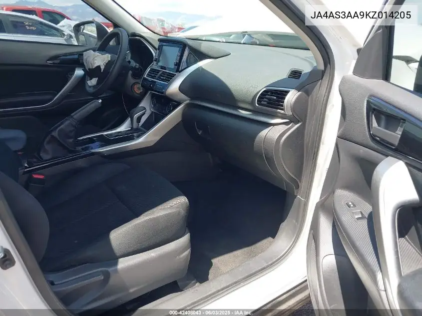 2019 Mitsubishi Eclipse Cross Es VIN: JA4AS3AA9KZ014205 Lot: 42408043