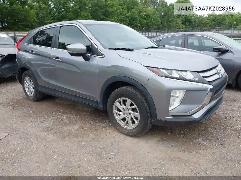 2019 Mitsubishi Eclipse Cross Es VIN: JA4AT3AA7KZ028956 Lot: 42496190