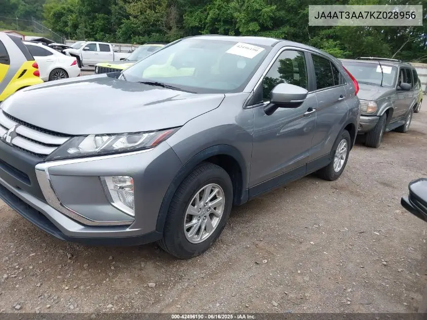 2019 Mitsubishi Eclipse Cross Es VIN: JA4AT3AA7KZ028956 Lot: 42496190