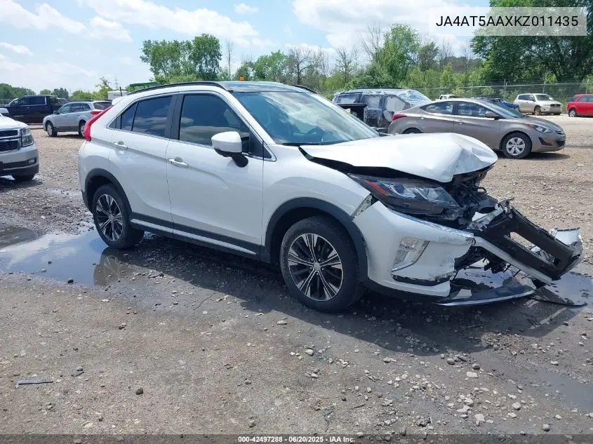 2019 Mitsubishi Eclipse Cross Sel VIN: JA4AT5AAXKZ011435 Lot: 42497288
