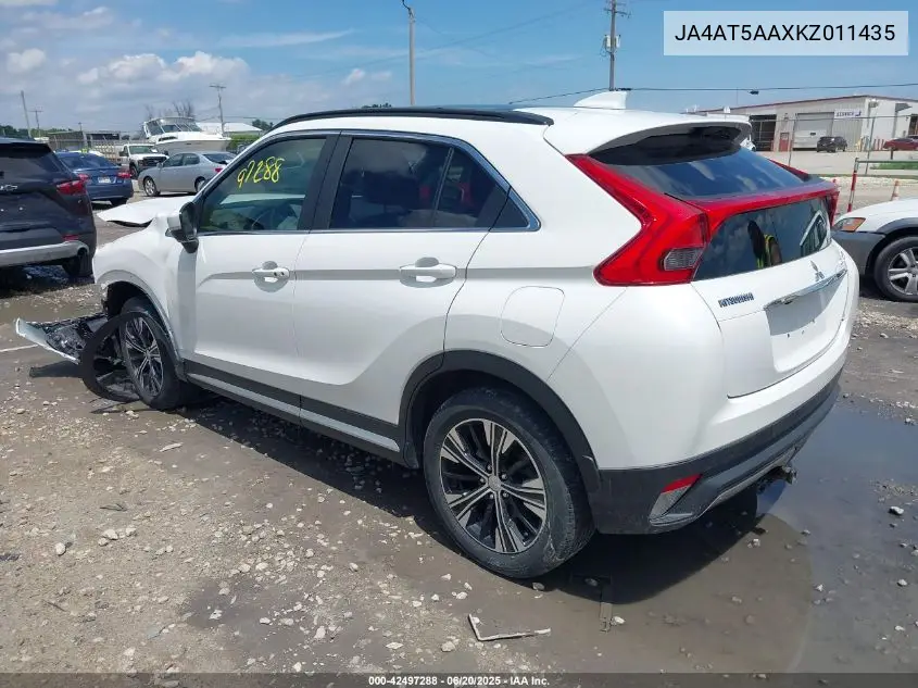 2019 Mitsubishi Eclipse Cross Sel VIN: JA4AT5AAXKZ011435 Lot: 42497288