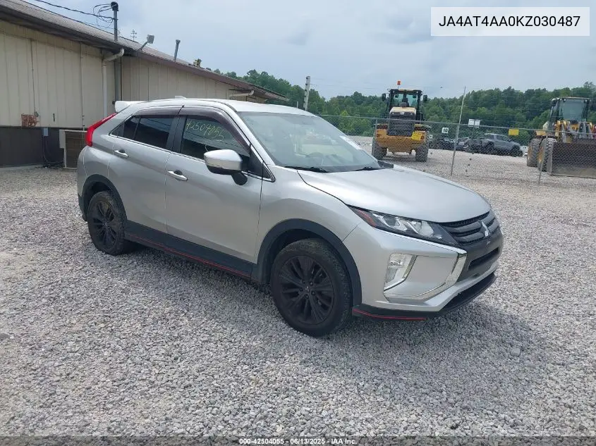 2019 Mitsubishi Eclipse Cross Sp VIN: JA4AT4AA0KZ030487 Lot: 42504055