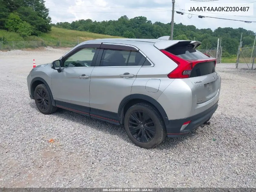 2019 Mitsubishi Eclipse Cross Sp VIN: JA4AT4AA0KZ030487 Lot: 42504055