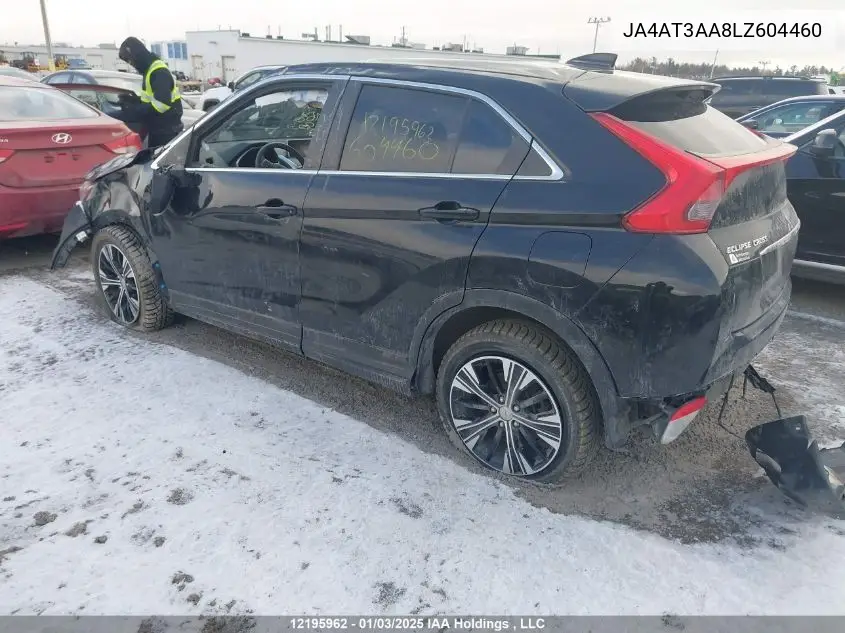2020 Mitsubishi Eclipse Cross Es VIN: JA4AT3AA8LZ604460 Lot: 12195962