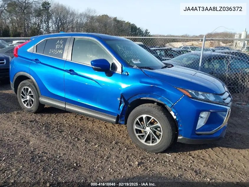 2020 Mitsubishi Eclipse Cross Es 1.5T Awc VIN: JA4AT3AA8LZ036372 Lot: 41618848