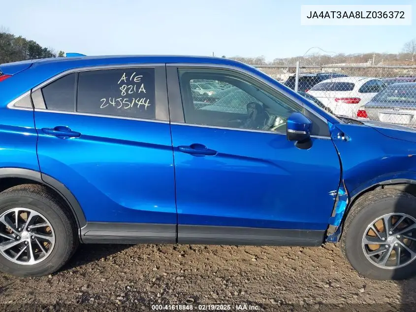 2020 Mitsubishi Eclipse Cross Es 1.5T Awc VIN: JA4AT3AA8LZ036372 Lot: 41618848