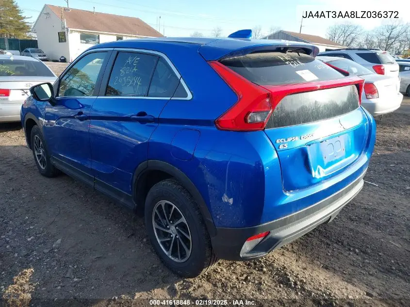 2020 Mitsubishi Eclipse Cross Es 1.5T Awc VIN: JA4AT3AA8LZ036372 Lot: 41618848