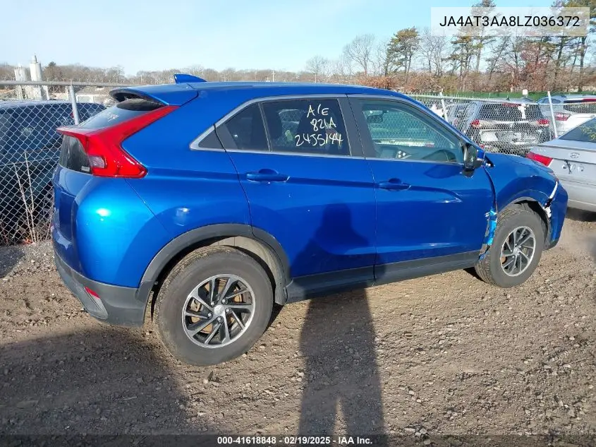 2020 Mitsubishi Eclipse Cross Es 1.5T Awc VIN: JA4AT3AA8LZ036372 Lot: 41618848
