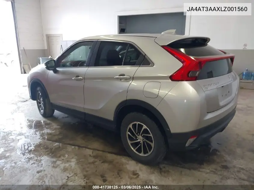 2020 Mitsubishi Eclipse Cross Es 1.5T Awc VIN: JA4AT3AAXLZ001560 Lot: 41738125