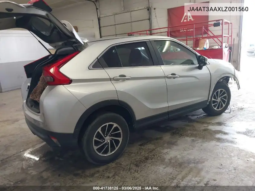 2020 Mitsubishi Eclipse Cross Es 1.5T Awc VIN: JA4AT3AAXLZ001560 Lot: 41738125