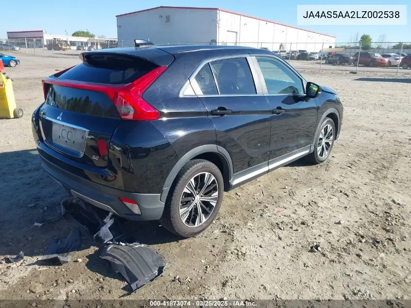 2020 Mitsubishi Eclipse Cross Se 1.5T/Sel 1.5T VIN: JA4AS5AA2LZ002538 Lot: 41873074