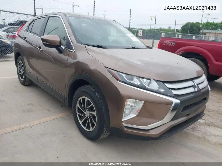 2020 Mitsubishi Eclipse Cross Es 1.5T VIN: JA4AS3AAXLZ021438 Lot: 41900181