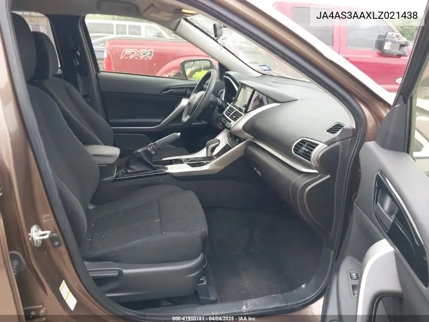 2020 Mitsubishi Eclipse Cross Es 1.5T VIN: JA4AS3AAXLZ021438 Lot: 41900181
