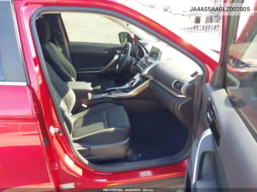 2020 Mitsubishi Eclipse Cross Se 1.5T VIN: JA4AS5AA0LZ002005 Lot: 41907985