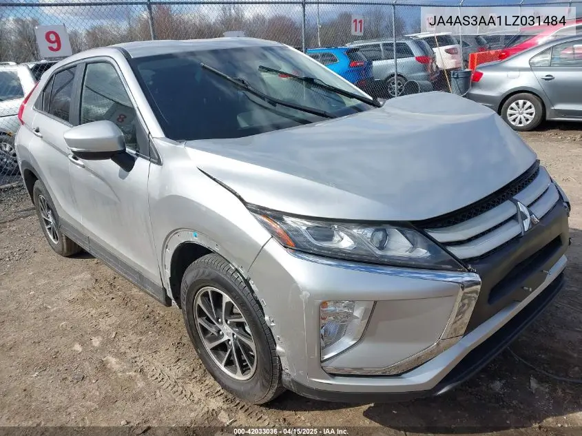 2020 Mitsubishi Eclipse Cross Es 1.5T VIN: JA4AS3AA1LZ031484 Lot: 42033036