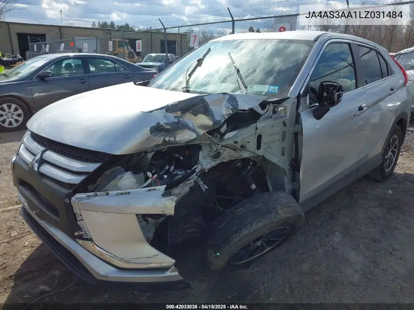 2020 Mitsubishi Eclipse Cross Es 1.5T VIN: JA4AS3AA1LZ031484 Lot: 42033036