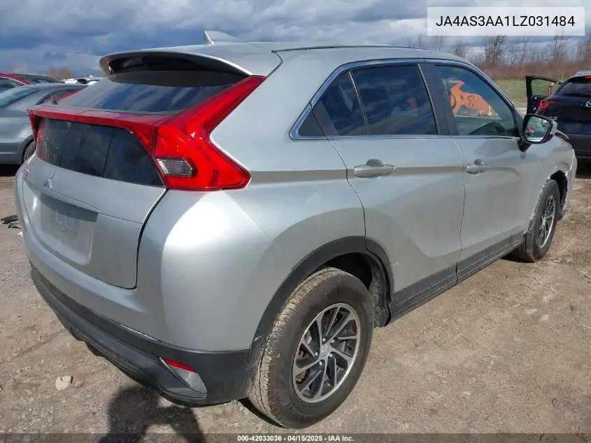 2020 Mitsubishi Eclipse Cross Es 1.5T VIN: JA4AS3AA1LZ031484 Lot: 42033036