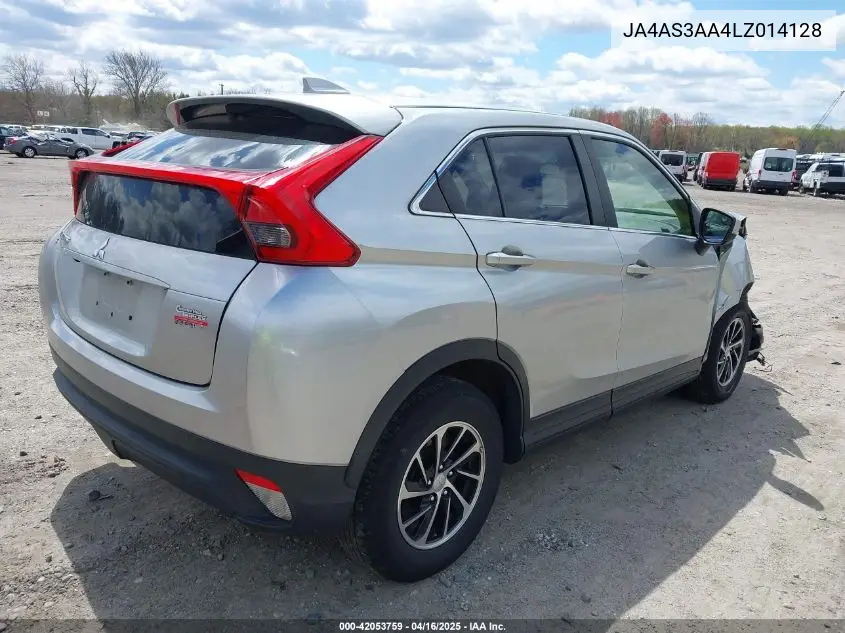 2020 Mitsubishi Eclipse Cross Es 1.5T VIN: JA4AS3AA4LZ014128 Lot: 42053759