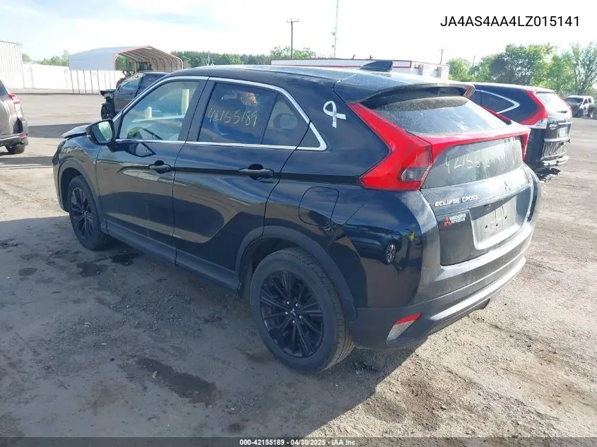 2020 Mitsubishi Eclipse Cross Le 1.5T/Se 1.5T/Sp 1.5T VIN: JA4AS4AA4LZ015141 Lot: 42155189
