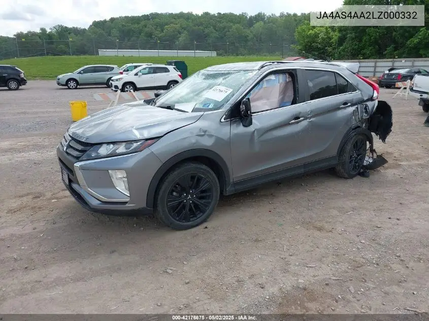 2020 Mitsubishi Eclipse Cross Le 1.5T VIN: JA4AS4AA2LZ000332 Lot: 42176675