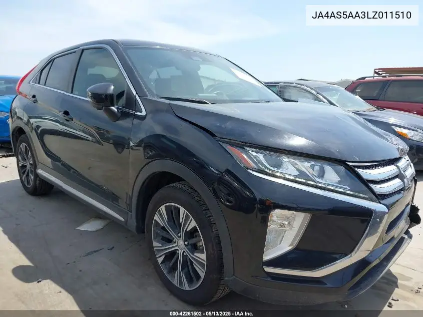 2020 Mitsubishi Eclipse Cross Sel 1.5T VIN: JA4AS5AA3LZ011510 Lot: 42261502