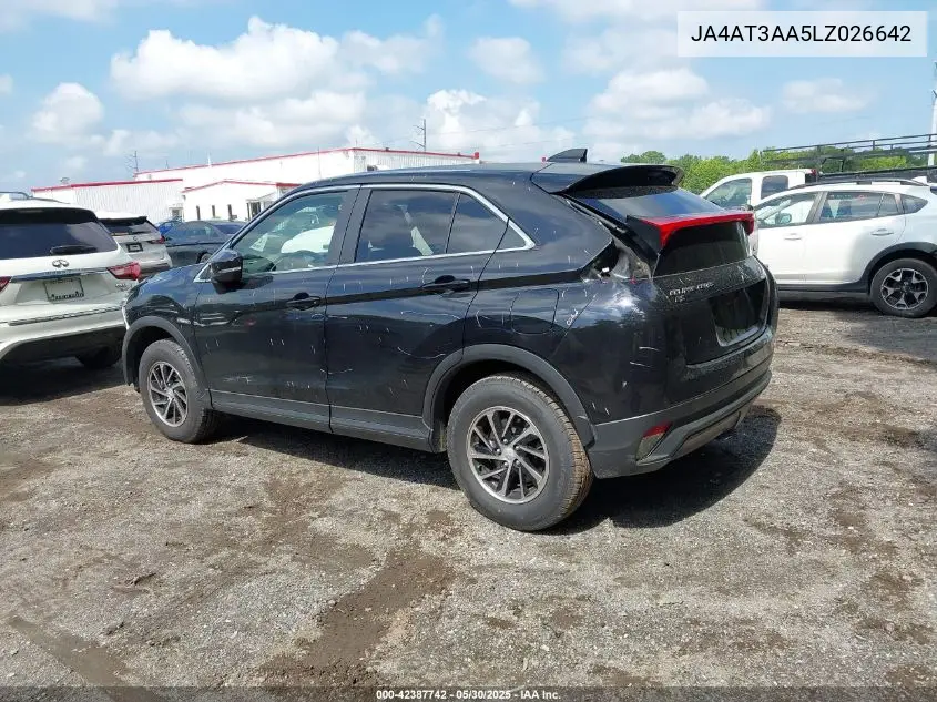 2020 Mitsubishi Eclipse Cross Es 1.5T Awc VIN: JA4AT3AA5LZ026642 Lot: 42387742