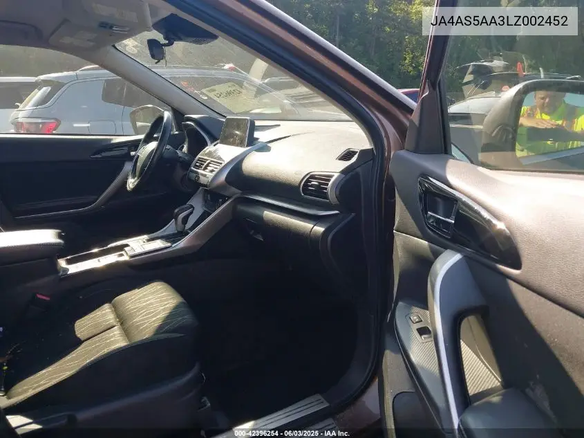 2020 Mitsubishi Eclipse Cross Se 1.5T VIN: JA4AS5AA3LZ002452 Lot: 42396254