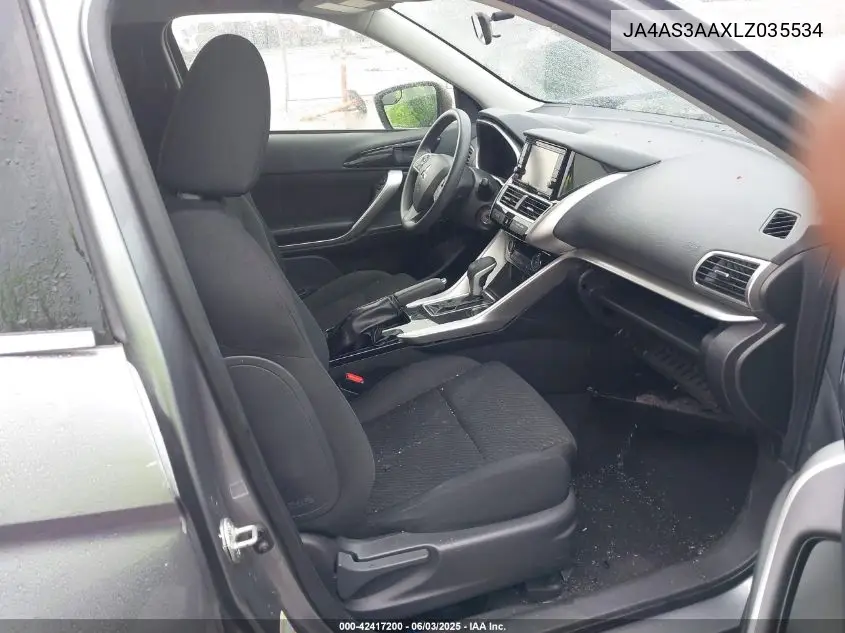 2020 Mitsubishi Eclipse Cross Es 1.5T VIN: JA4AS3AAXLZ035534 Lot: 42417200