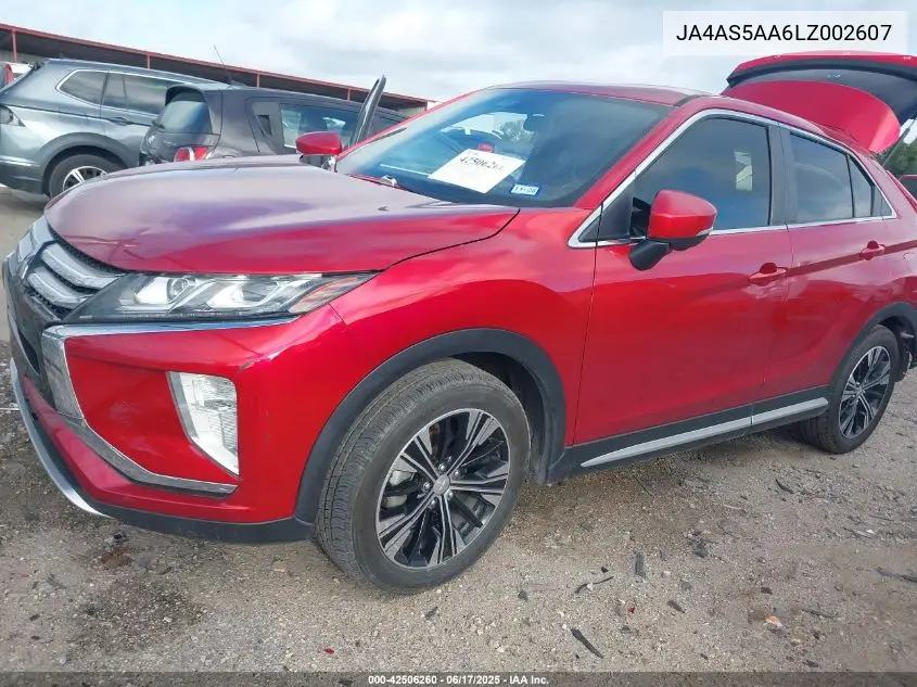 2020 Mitsubishi Eclipse Cross Sel 1.5T VIN: JA4AS5AA6LZ002607 Lot: 42506260