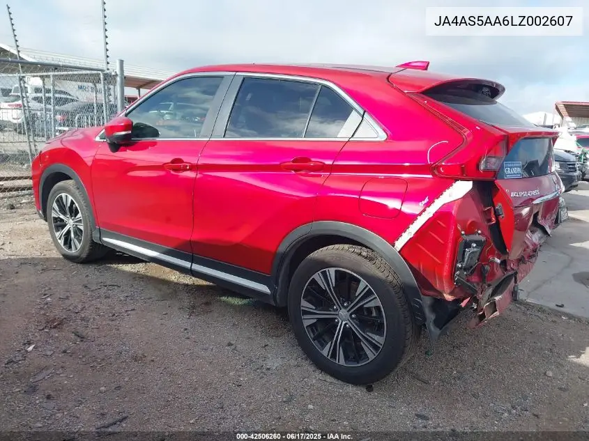 2020 Mitsubishi Eclipse Cross Sel 1.5T VIN: JA4AS5AA6LZ002607 Lot: 42506260