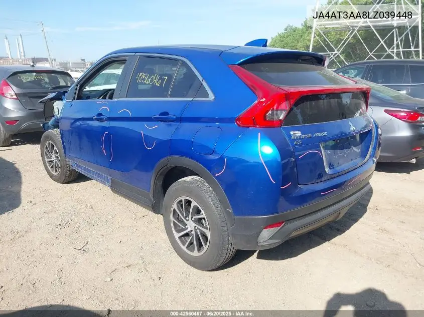 2020 Mitsubishi Eclipse Cross Es 1.5T Awc VIN: JA4AT3AA8LZ039448 Lot: 42560467