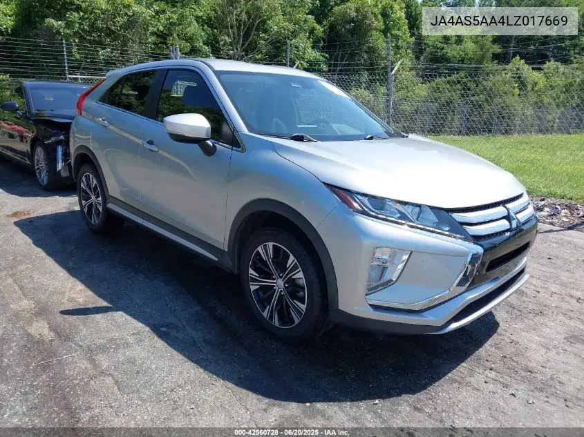 2020 Mitsubishi Eclipse Cross Se 1.5T VIN: JA4AS5AA4LZ017669 Lot: 42560728