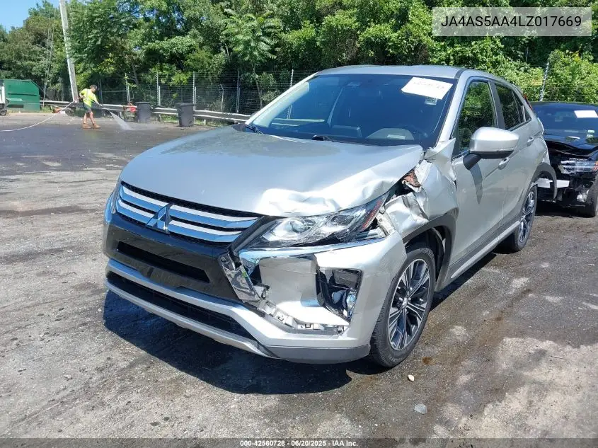 2020 Mitsubishi Eclipse Cross Se 1.5T VIN: JA4AS5AA4LZ017669 Lot: 42560728