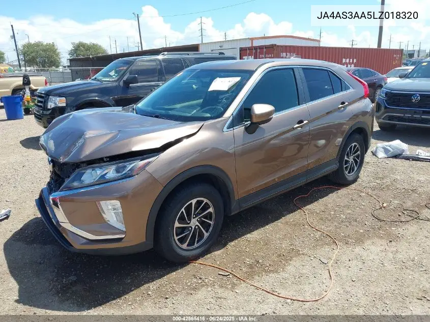 2020 Mitsubishi Eclipse Cross Es 1.5T VIN: JA4AS3AA5LZ018320 Lot: 42565416