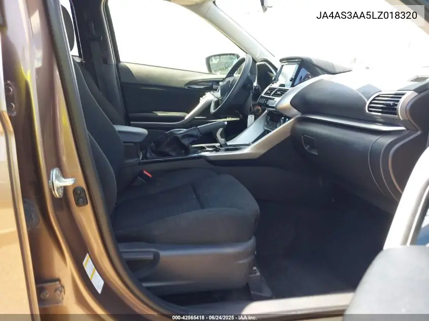 2020 Mitsubishi Eclipse Cross Es 1.5T VIN: JA4AS3AA5LZ018320 Lot: 42565416
