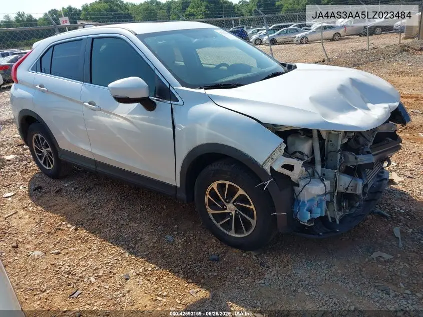 2020 Mitsubishi Eclipse Cross Es 1.5T VIN: JA4AS3AA5LZ023484 Lot: 42593159