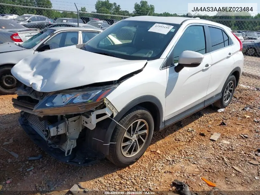 2020 Mitsubishi Eclipse Cross Es 1.5T VIN: JA4AS3AA5LZ023484 Lot: 42593159