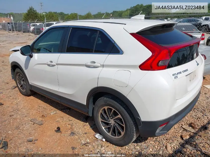 2020 Mitsubishi Eclipse Cross Es 1.5T VIN: JA4AS3AA5LZ023484 Lot: 42593159