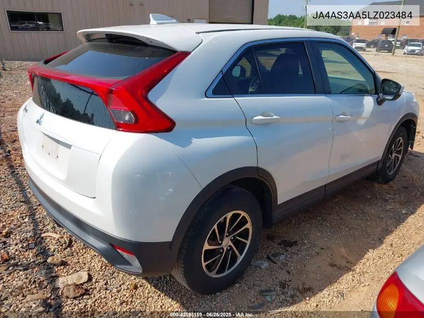 2020 Mitsubishi Eclipse Cross Es 1.5T VIN: JA4AS3AA5LZ023484 Lot: 42593159