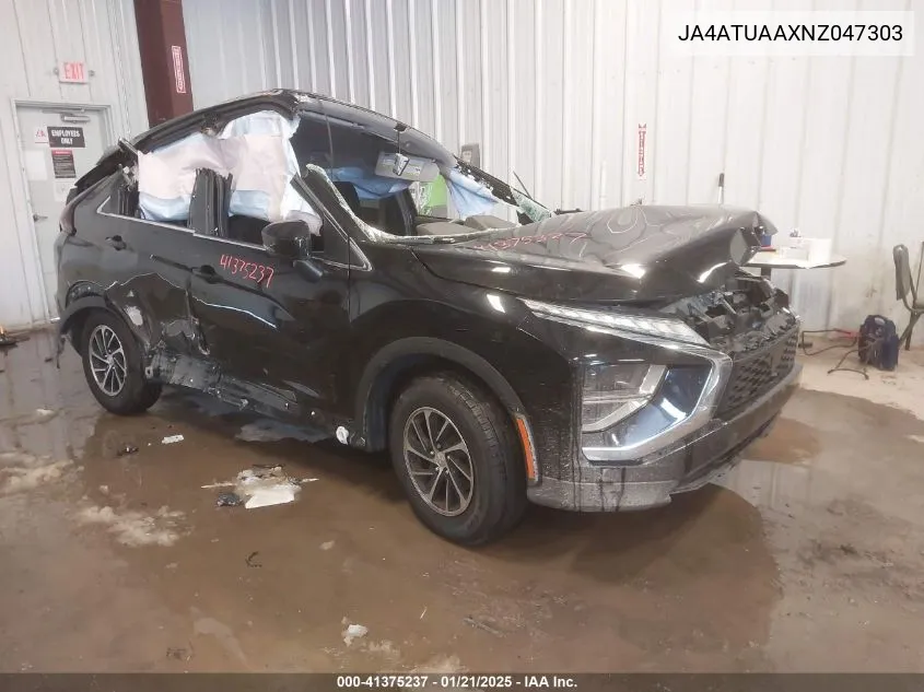2022 Mitsubishi Eclipse Cross Es S-Awc VIN: JA4ATUAAXNZ047303 Lot: 41375237
