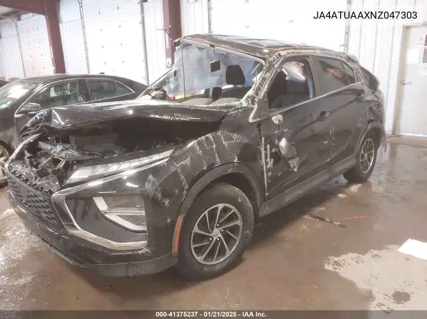 2022 Mitsubishi Eclipse Cross Es S-Awc VIN: JA4ATUAAXNZ047303 Lot: 41375237